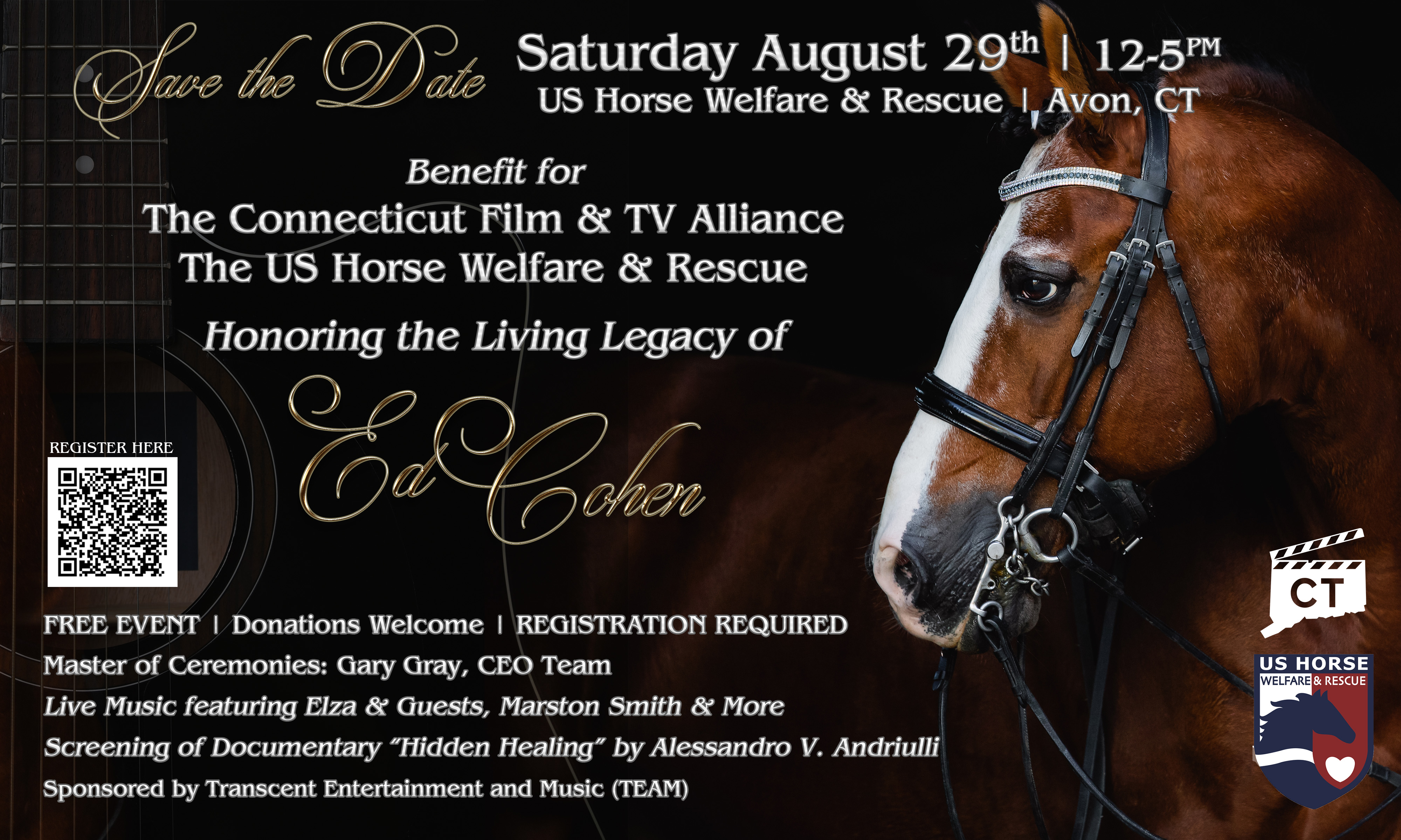 Official image from Connecticut Film & TV Alliance for CTFTVA invites Connecticut's film community to celebrate the living legacy of Ed Cohen